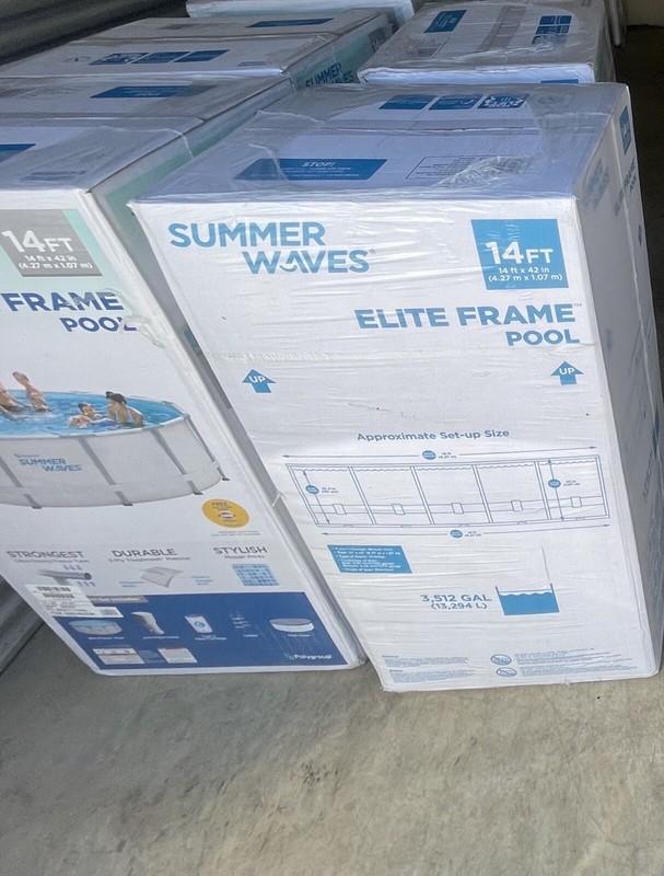 Summer Waves Elite 14'x42" Frame Pool with Filter Pump System (PICKUP IN DALLAS) gallery