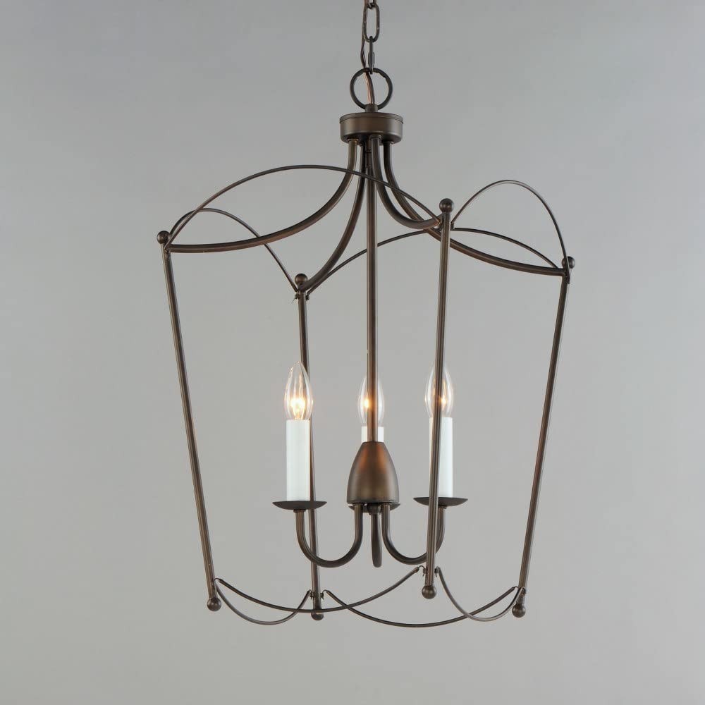 Maxim Lighting Plumette 3-Light Pendant, Chestnut Bronze - 12163CHB gallery