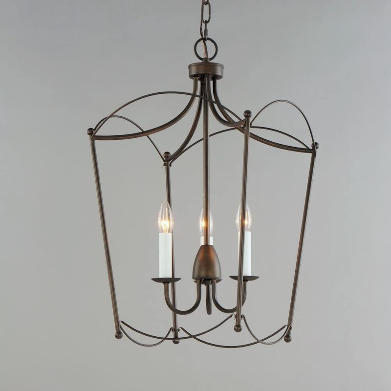 Maxim Lighting Plumette 3-Light Pendant, Chestnut Bronze - 12163CHB gallery