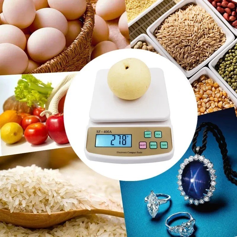 10kg 1g Digital Kitchen Scale Electronic LCD Weight Balance Jewelry Food SF-400A gallery