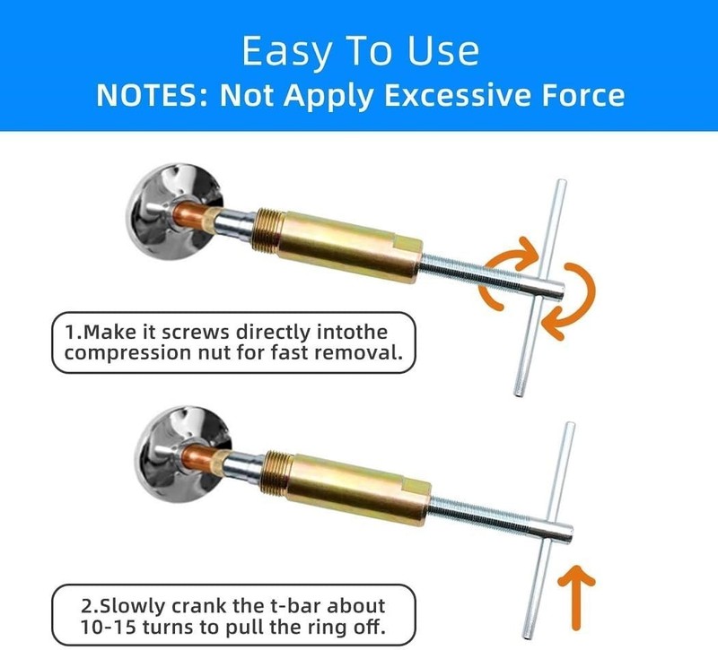 Compression Sleeve Puller Remove Tool Nut & Ferrule of Pipe 03943 Sleeve Remover gallery
