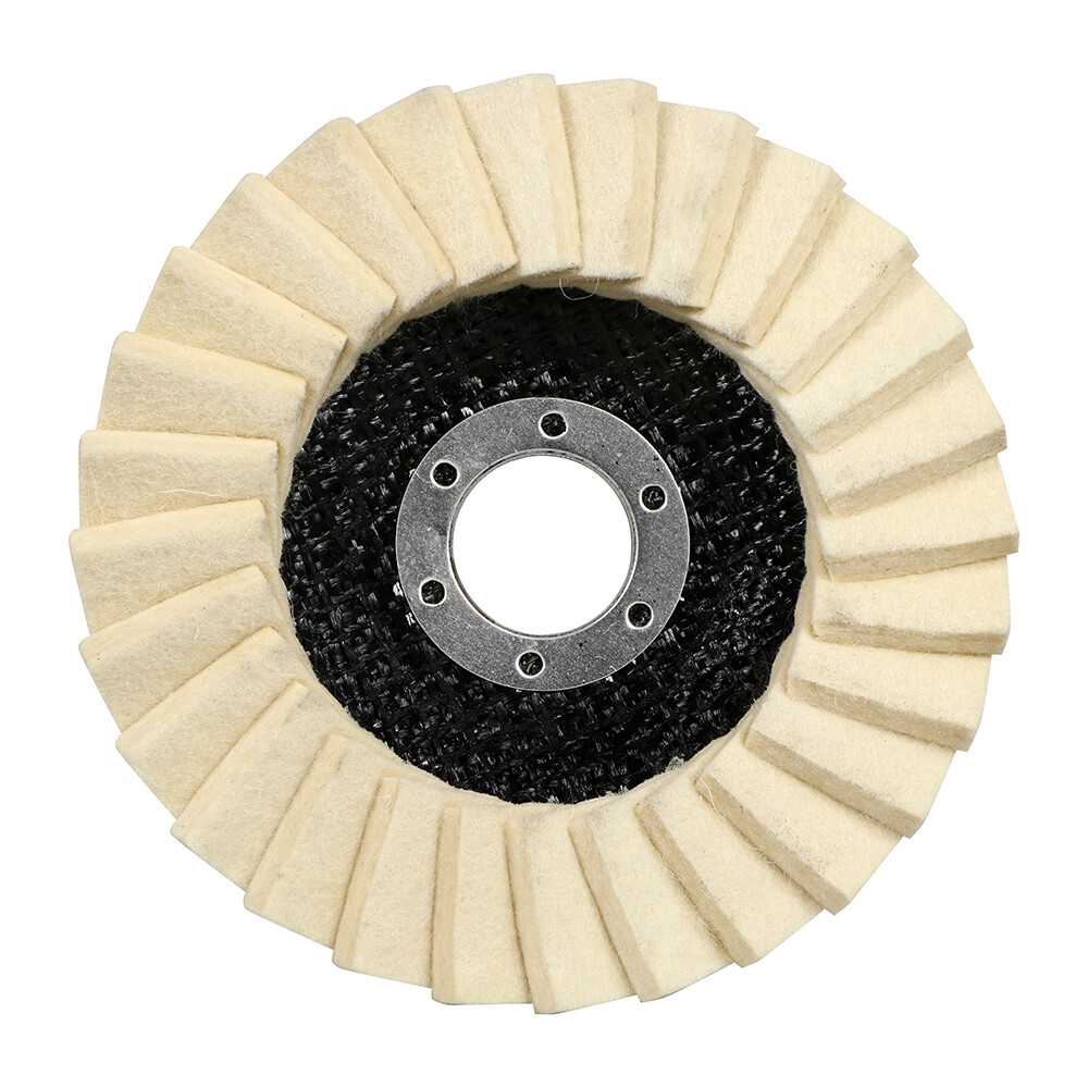 5 Pack - 4.5" x 7/8" BHA Polish Plus Felt Buffing & Polishing Flap Discs gallery