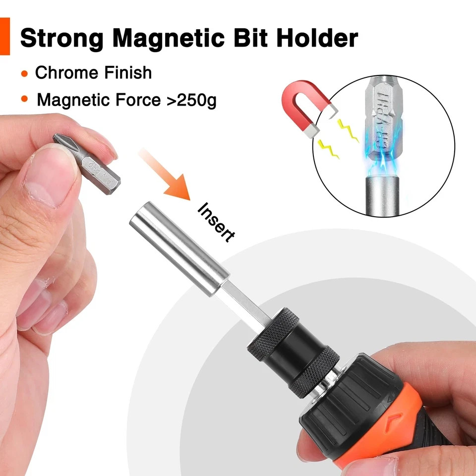 Ratcheting Screwdriver 9in1 Multi Screwdriver Portable Ratchet Screwdriver Set A gallery