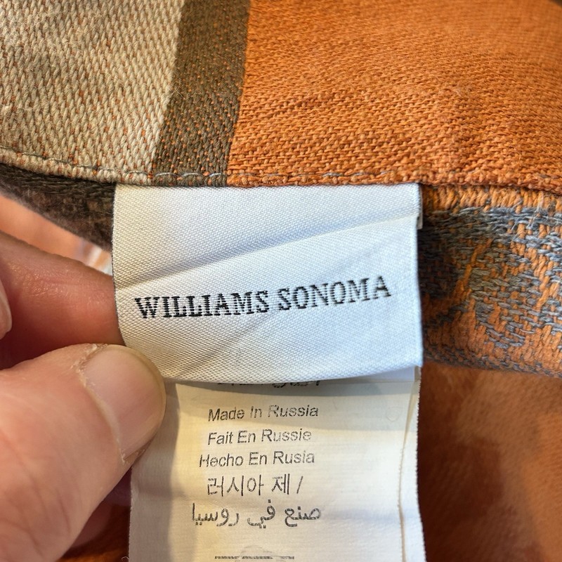 Williams Sonoma Jacquard Fall Foliage Tablecloth 70x126 & 6 Napkins Thanksgiving gallery