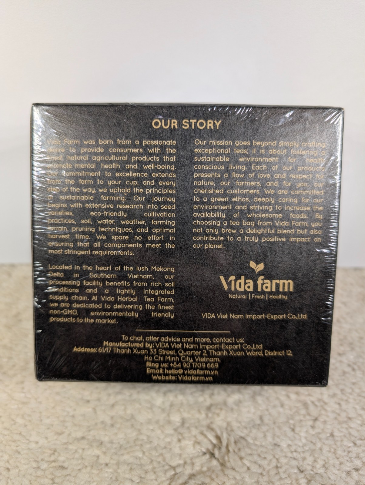 New Sealed Vida Farm Box - 125 Count Senna Leaf Tea Bags - EXP 8/30/2026 gallery
