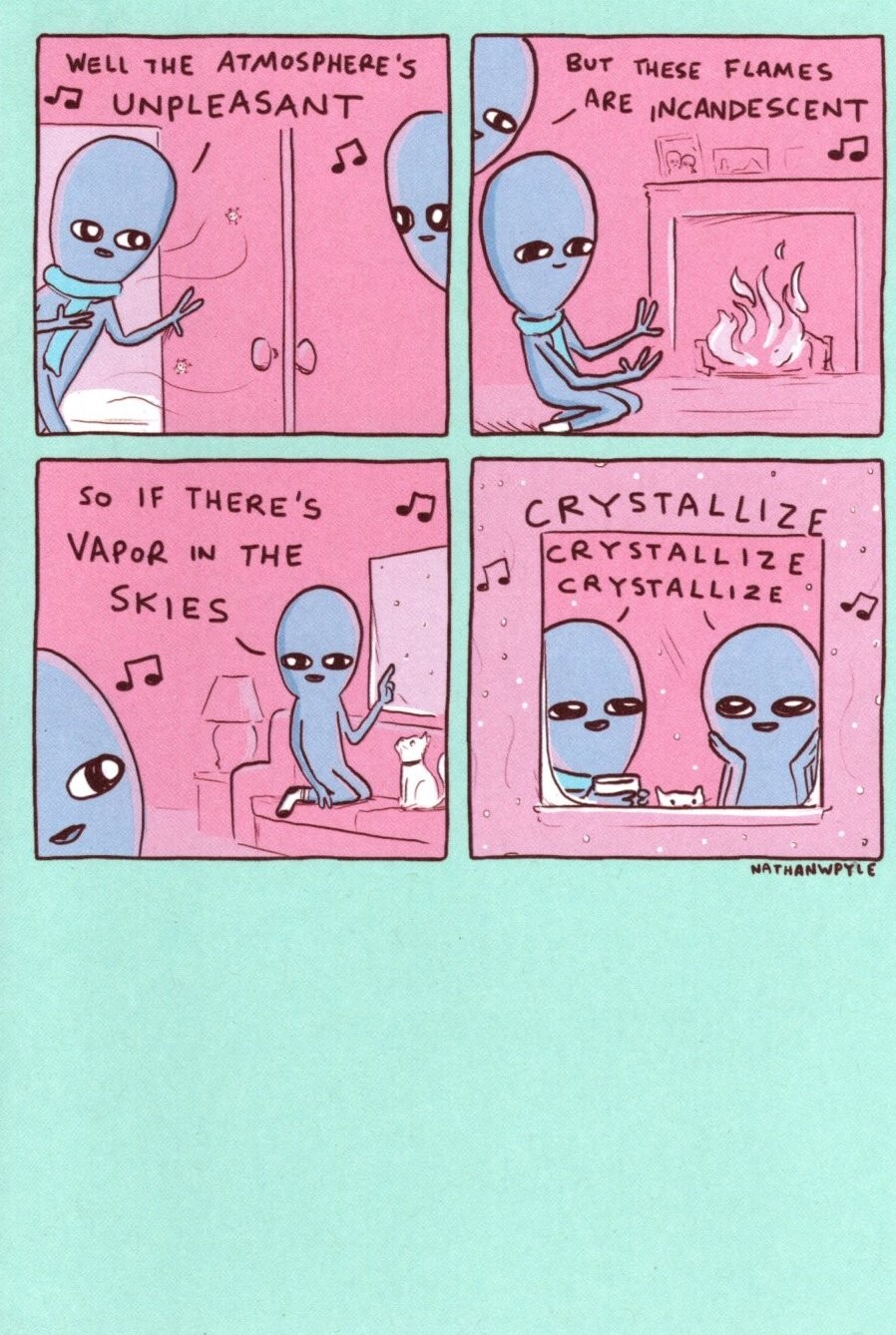 Funny Merry Christmas Alien Language Let It Snow Nathan Pyle Being Hallmark Card gallery