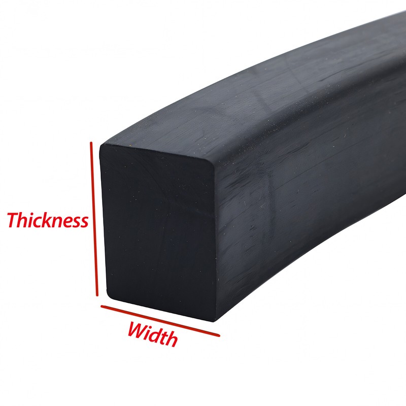 Solid Nitrile NBR Rubber Strip - Various sizes & Thicknesses - 3mm to 70mm gallery