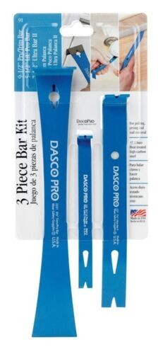DASCO PRO 91 3 PIECE BAR KIT PRY BAR NAIL PULLER TRIM BAR NEW FAST SHIP! 6205215 gallery
