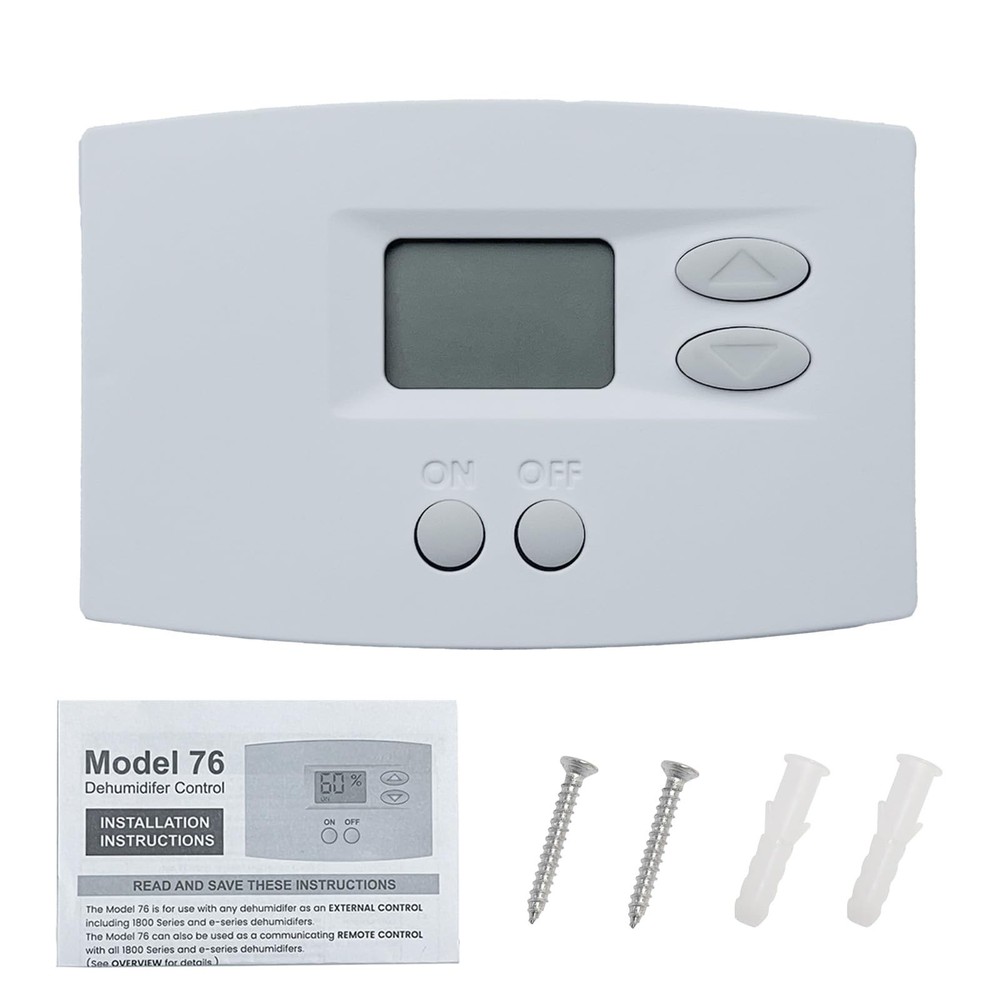 76 Digital Wall-Mount Dehumidifier Control – Compatible with AprilAire 1700/1...