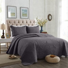 Light Weight Quilt Bedding Set Luxury Floral Quilted Bedspread with Pillow Shams