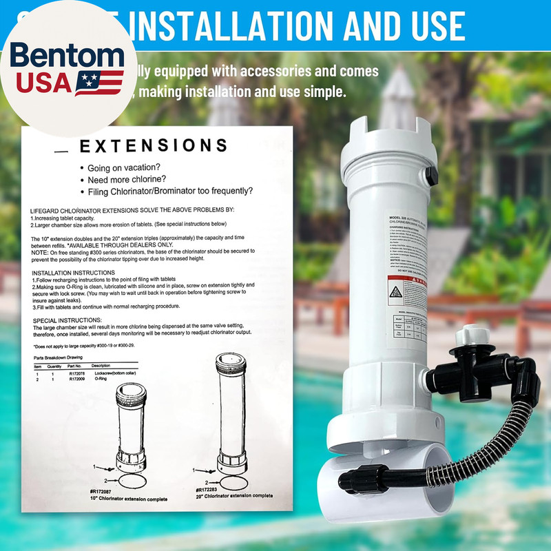 Auto/Matic Pool Chlorine/Brominer Feeder Compatible with Rainbow 320 Inline Chlo gallery