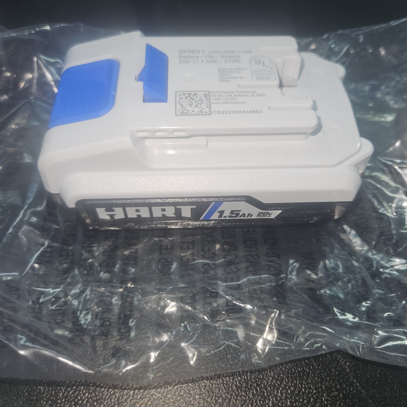 HART 20V Lithium‑Ion 1.5Ah Battery BPH011 OEM Fast Shipping Unused gallery