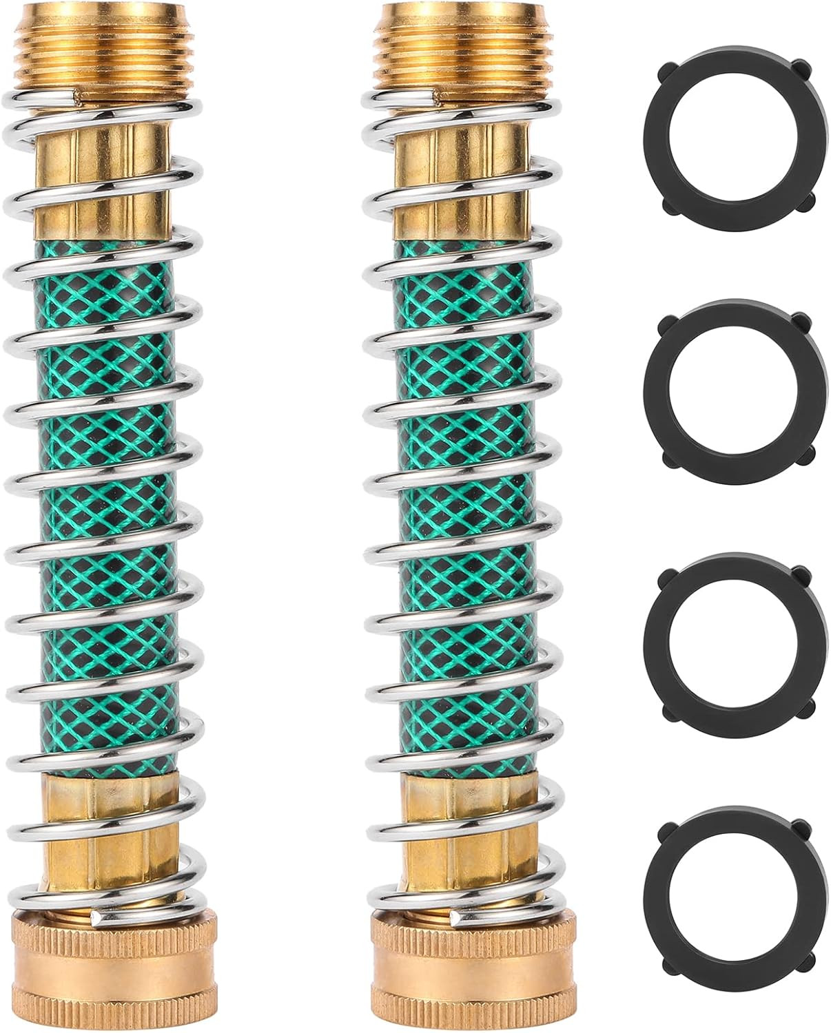 Garden Hose Extension Adapter, Hose Kink Protector with Coil Spring, 2 Pack gallery