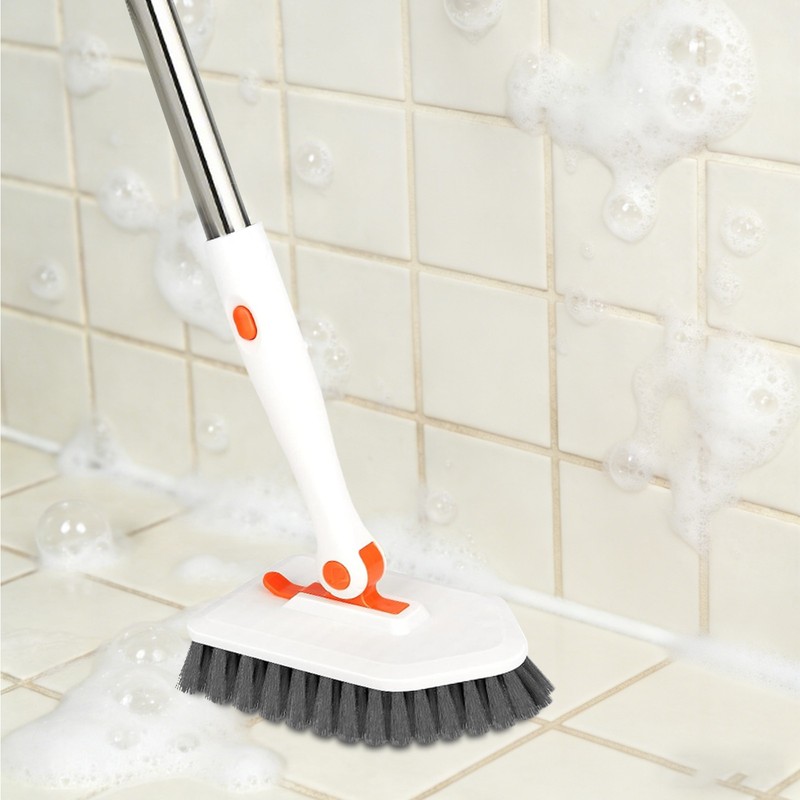 Long Handled Scrub Brush, Cleaning Brushes with 3 Cleaning Heads Clean Brush gallery
