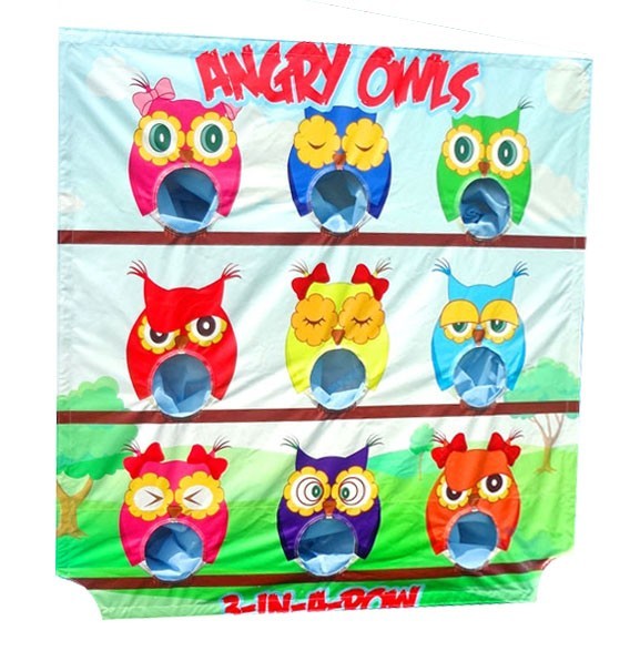 Replacement Inflatable Air Frame Game Vinyl Panel 5x6 Angry Owls Party Carnival gallery