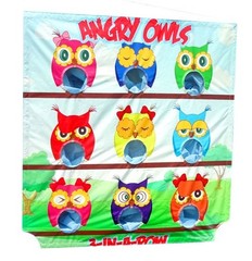 Replacement Inflatable Air Frame Game Vinyl Panel 5×6 Angry Owls Party Carnival
