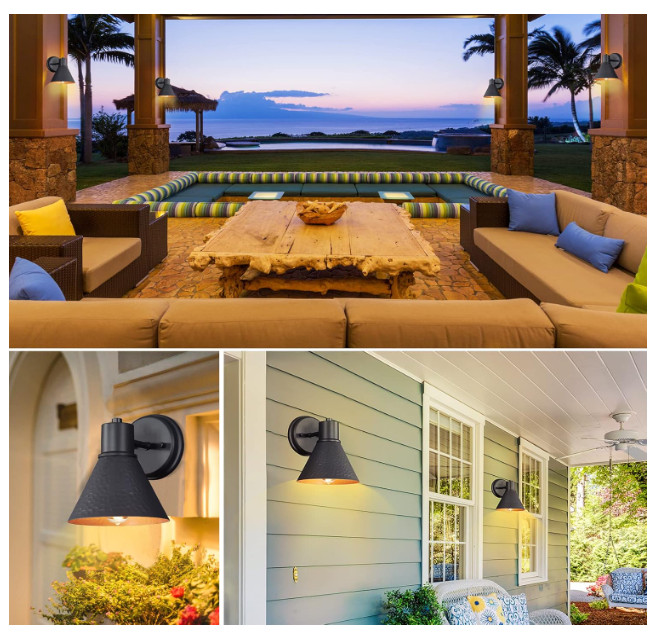 Outdoor Wall Sconces 2-Pack Wall Lights Fixture Farmhouse Porch Light New gallery