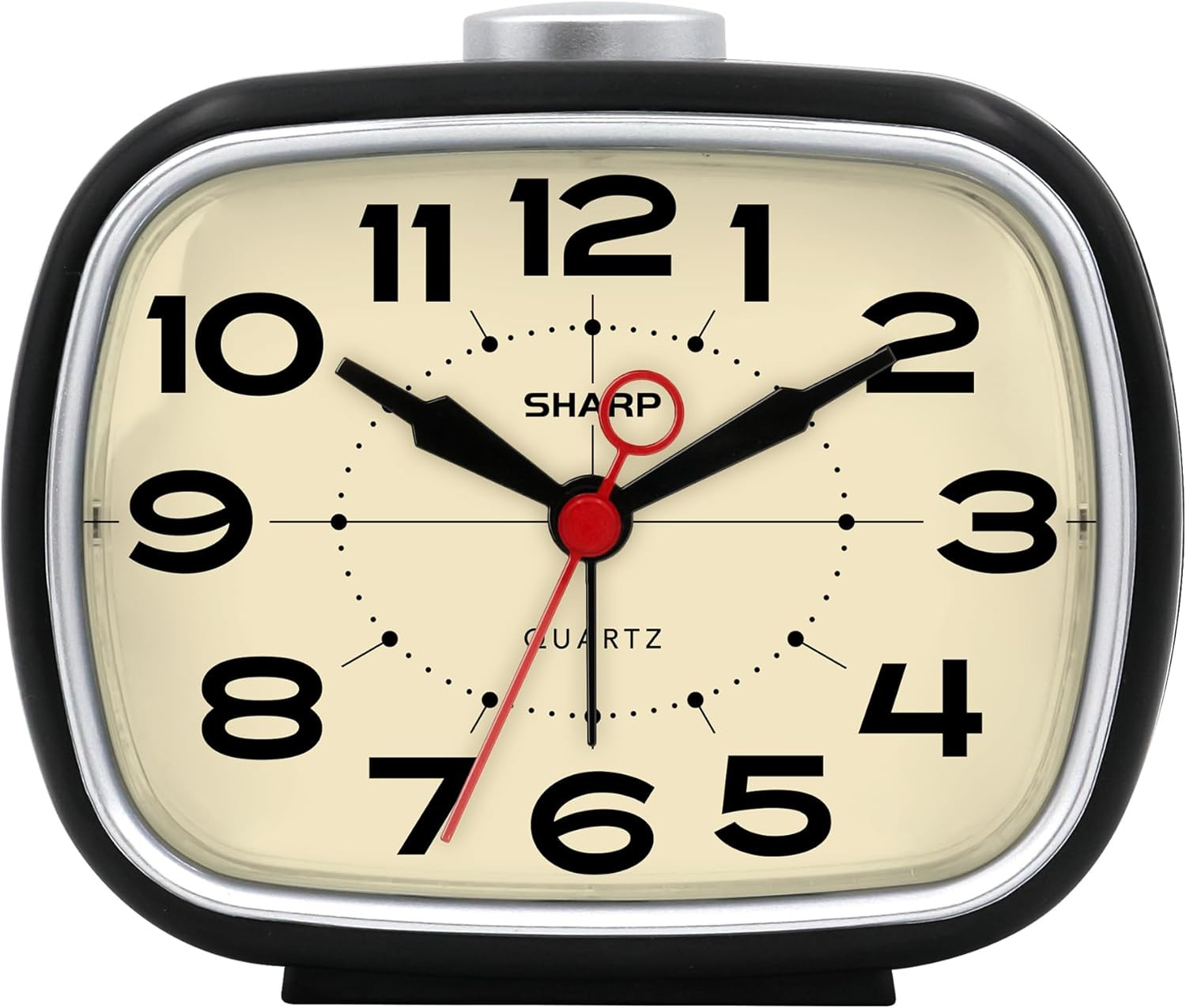 Battery Powered Alarm Clock, Retro Battery Operated Alarm Clock for Bedrooms, Of gallery