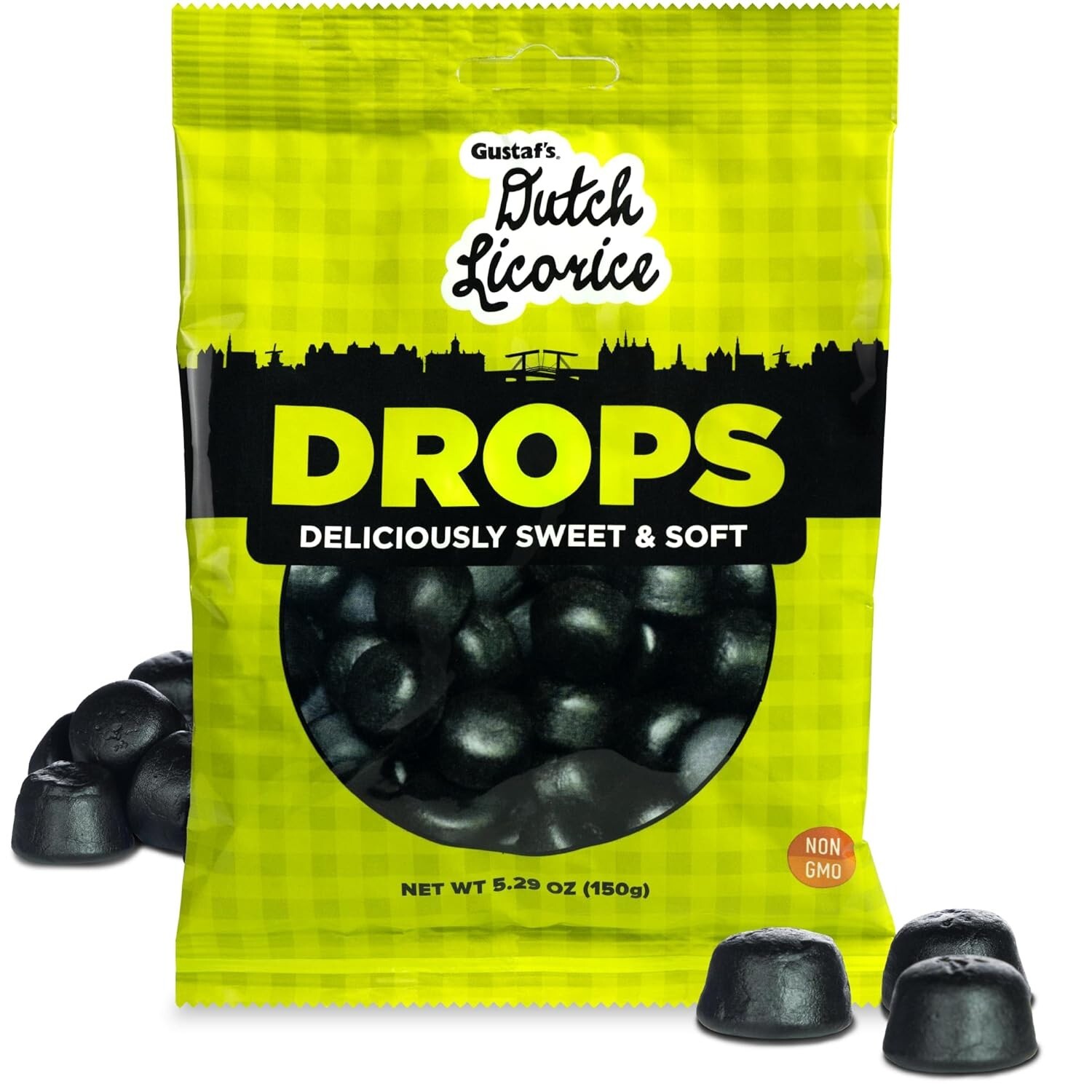 Gustaf's Sweet Traditional (Black) Licorice Drops 5.29 Oz Bag gallery