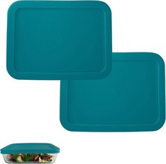 Pyrex 7211-PC 6 Cup Lids 2 Pack OR 3 Pack Spring Green/Yellow/Turquoise