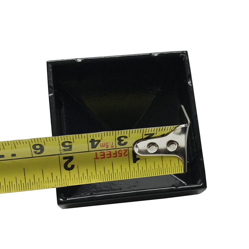 2" x 2" Decorex Hardware Aluminium Pyramid Post Cap for Metal Posts - Black gallery