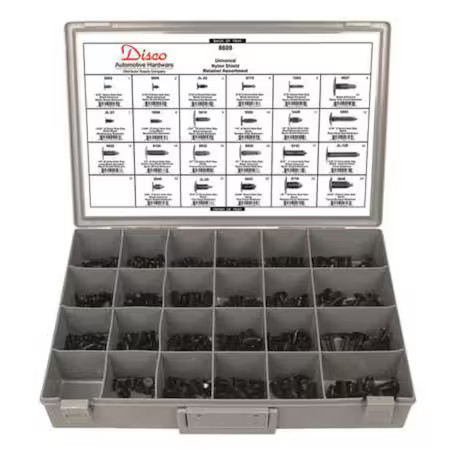 Universal Shield Retainer Asst, 311 Pc, 8609 gallery