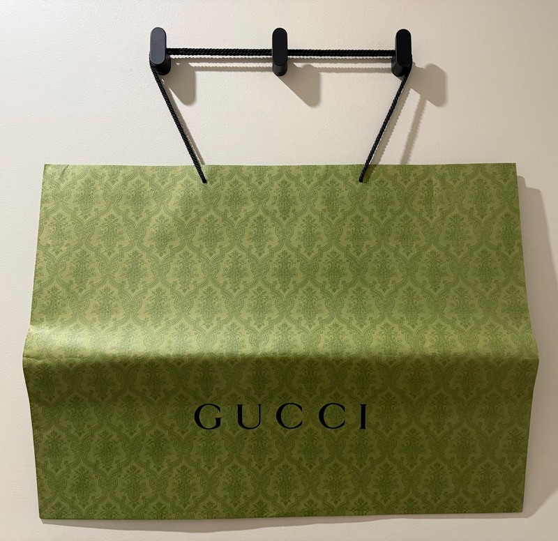 100% Authentic Gucci Packaging Gift Bags Green Maroon Black 16 Different Sizes gallery