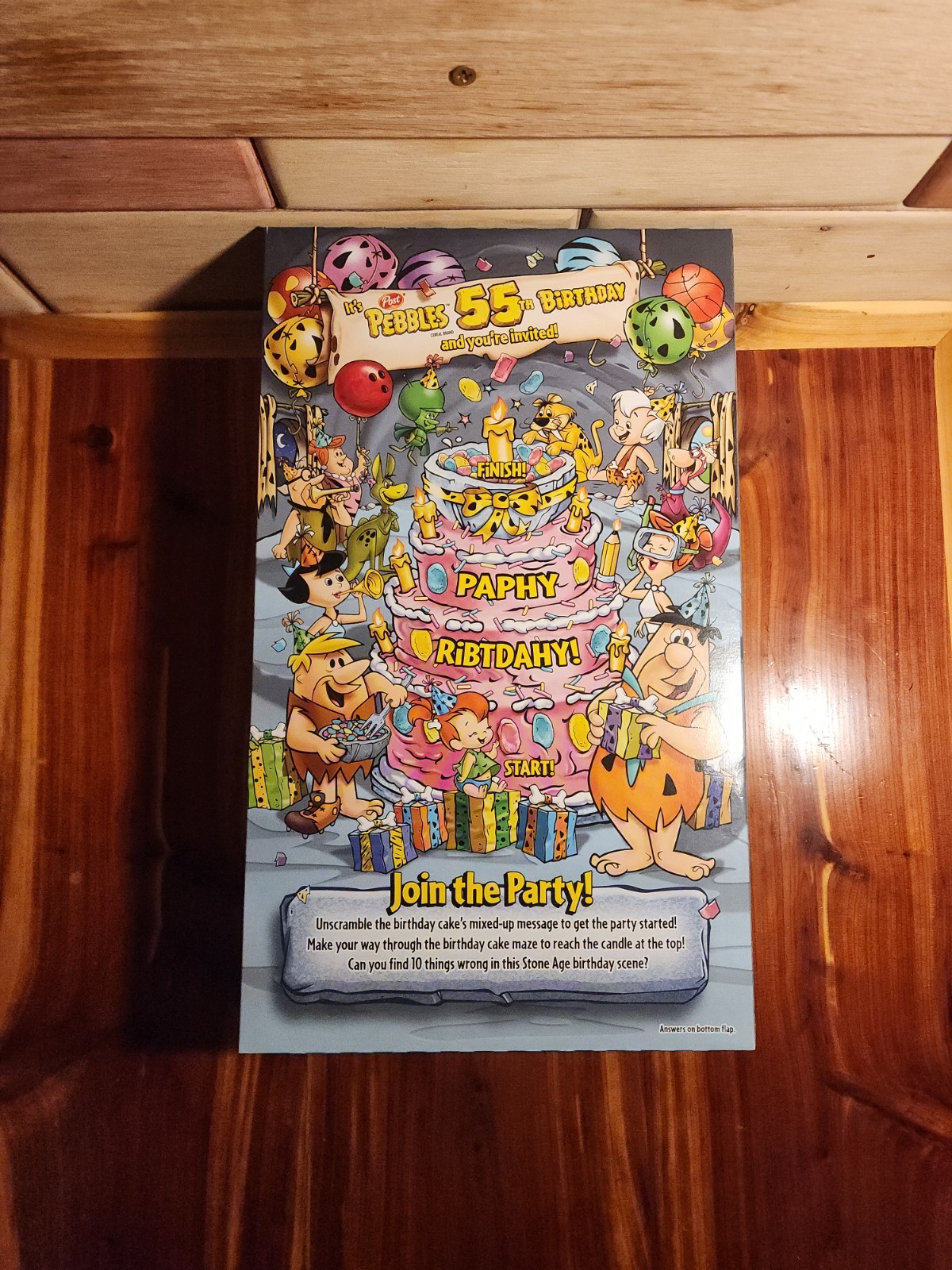 Post 55th Birthday Cake Pebbles Breakfast Cereal Family Size, 18.5 oz gallery