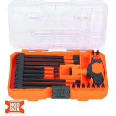 Klein Tools 33804 ProFlex Impact-Rated Ratcheting T-Handle Bit Set 23pc