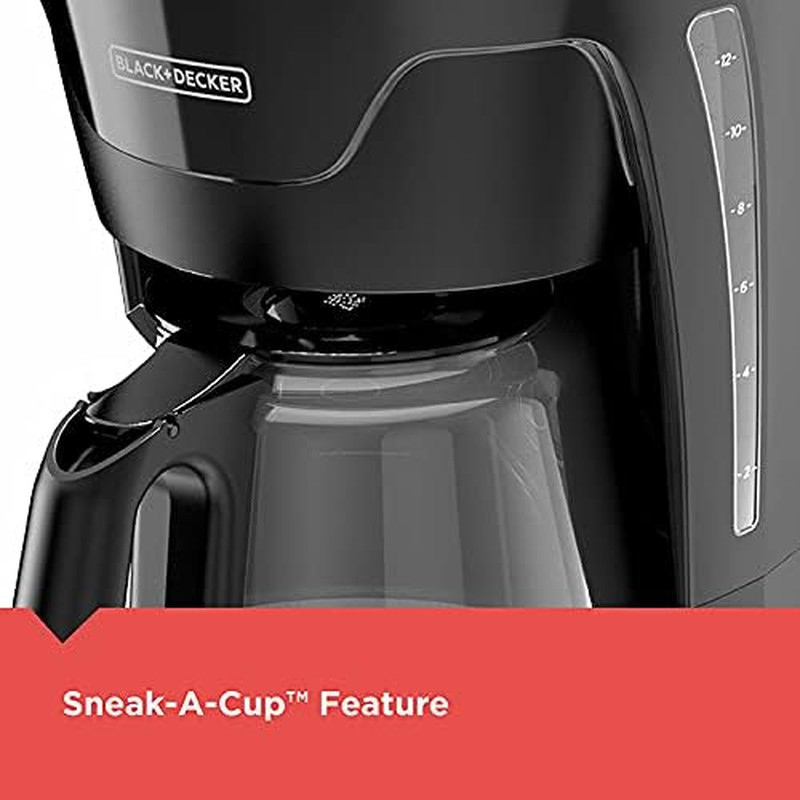 BLACK+DECKER CM1110B Programable 12-Cup Coffee Maker, Easy Pour, Non-Drip Carafe gallery