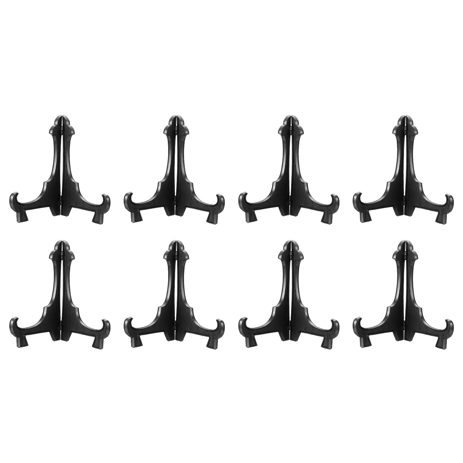 8 Pcs 7.09 Inch Acrylic Mounts, Display Plate Stand, Black gallery