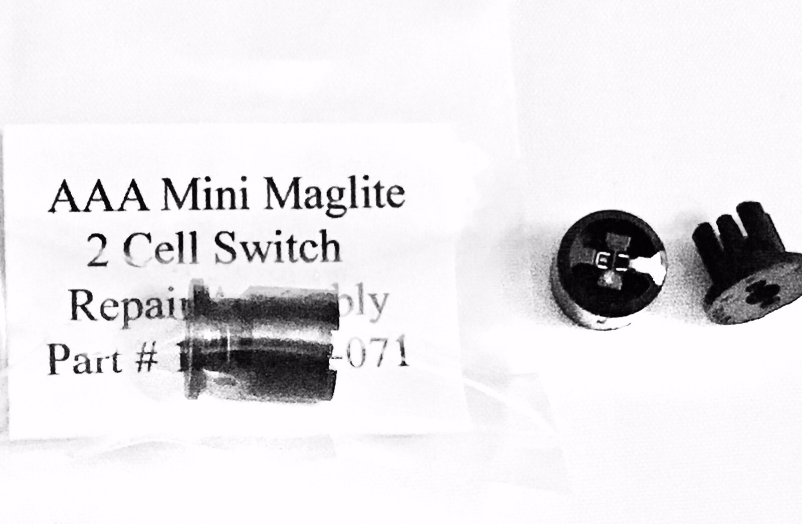 AAA 2 Cell Mini Maglite Repair Switch Assembly Part # 108-000-071 gallery