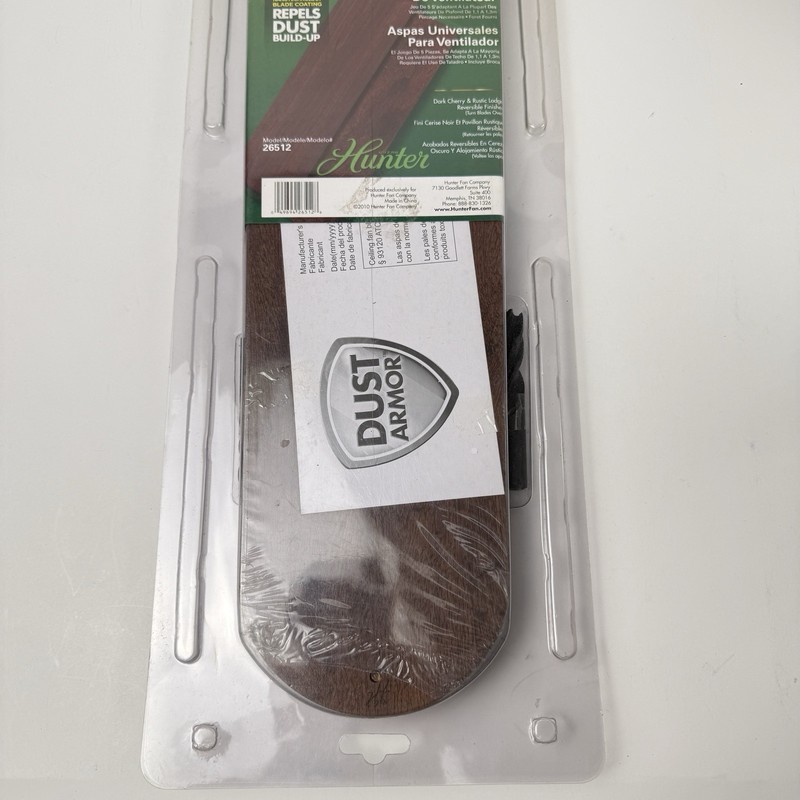 Hunter 26512 Reversible Brown Universal Ceiling Fan Blades 42"- 52" New gallery