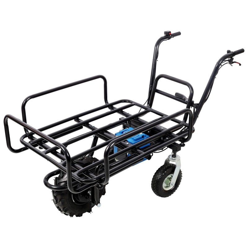Powered Utility Garden Wagon Dump Cart 265 lb Load Capacity Electric Wheelbarrow gallery