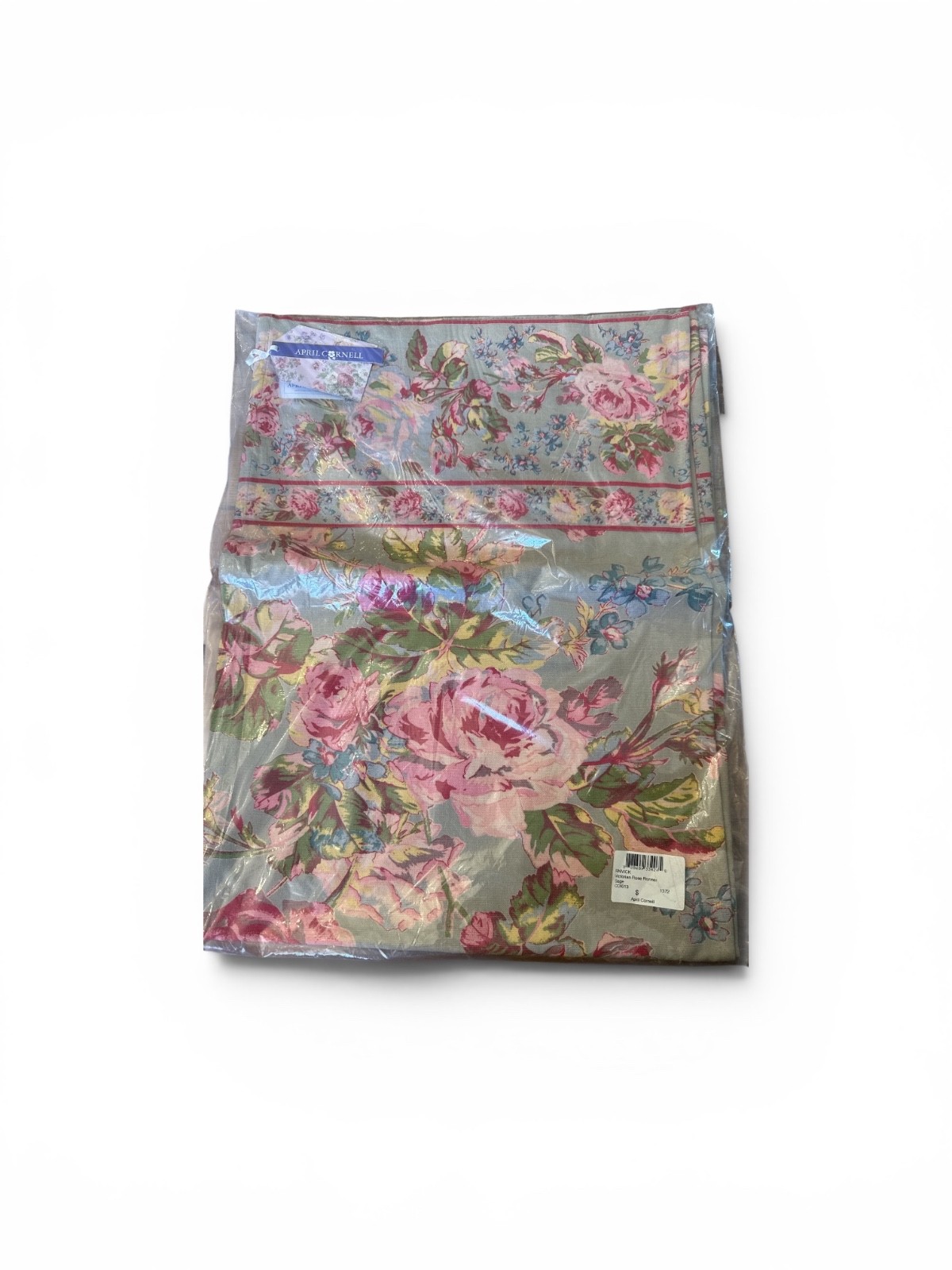 April Cornell Victorian Rose Table Runner 13x72 NIP Cottage Floral Shabby Chic gallery