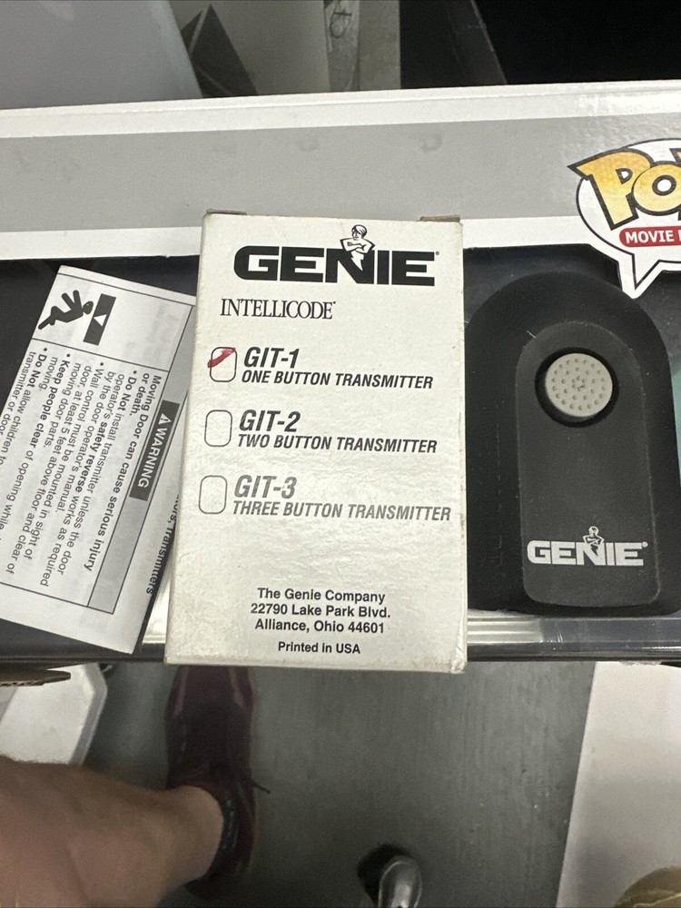 Genie GPT90-1 Button Transmitter Remote Garage Door Opener Programmable