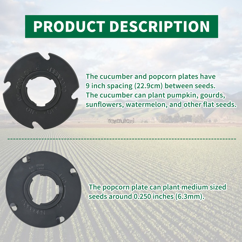 60010 Optional Seed Plate Set Compatible with EarthWay Garden Seeder 1001-B gallery