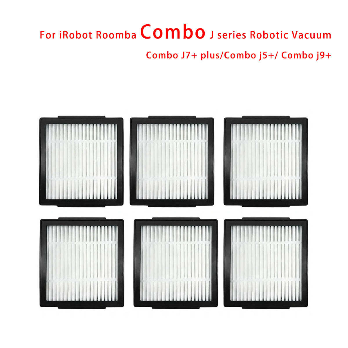 6 Pack HEPA Filter for iRobot Roomba Combo J7+ plus/Combo j5+/ Combo j9+ Vacuum gallery