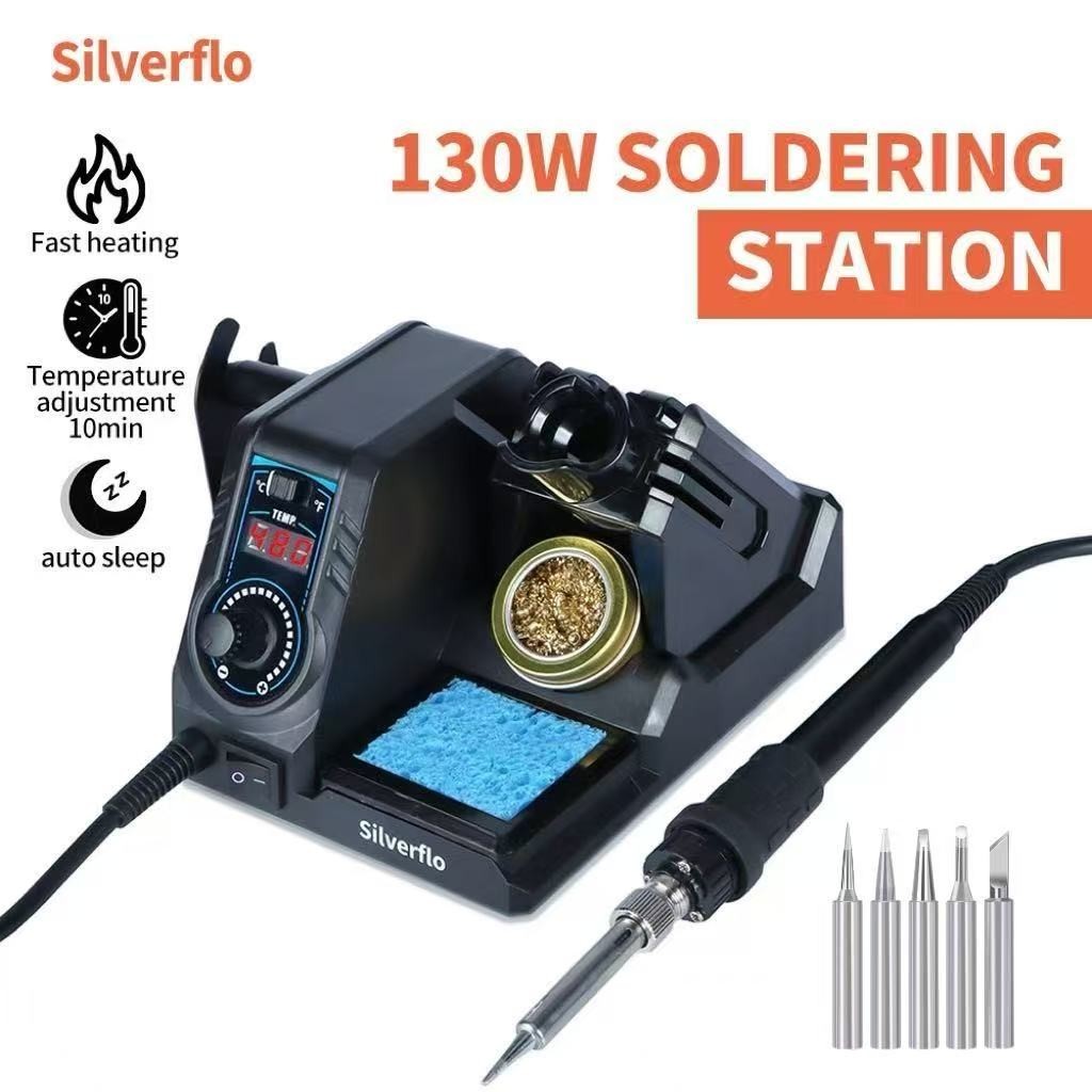 130W Soldering Station Quick Heat Adjustable Temp Welding Kit PCB DIY SMD Rework gallery