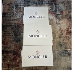Moncler White Solid Plain Rectangular Gift Boxes Set of 3 Branded Packaging