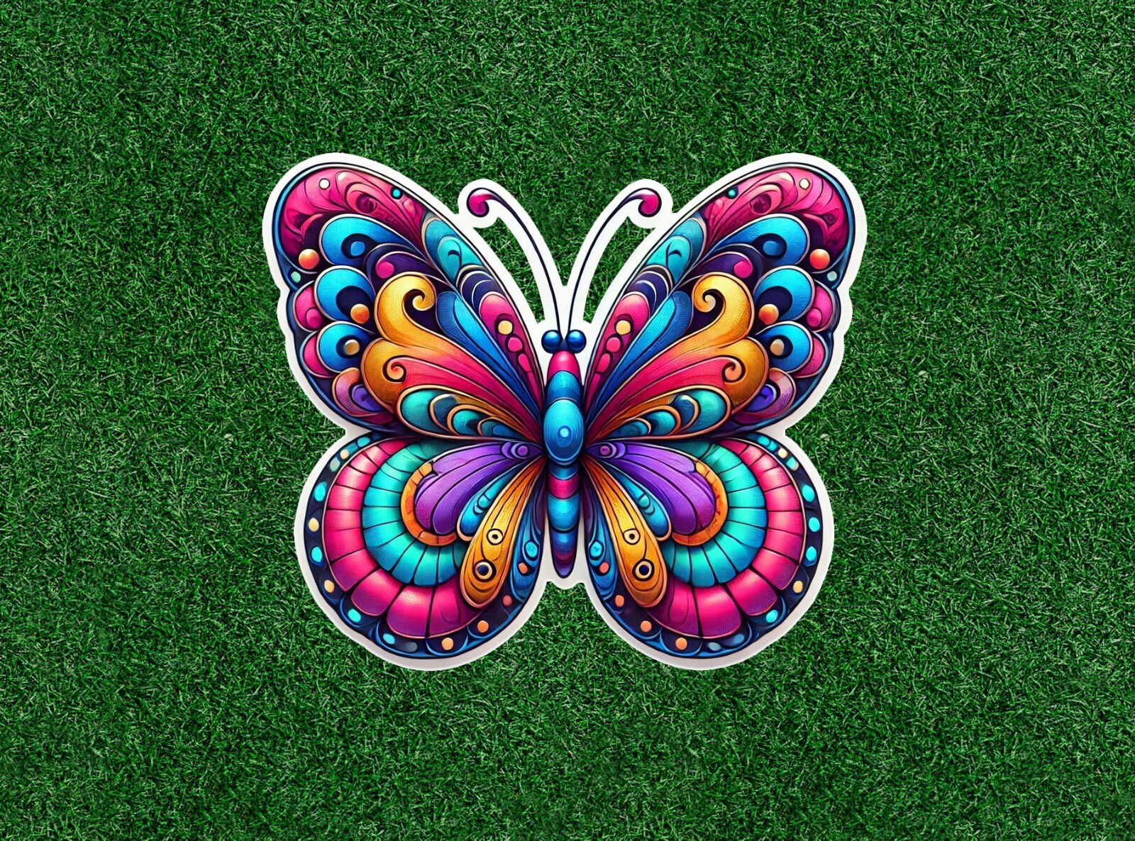 Beautiful Colorful Butterfly vinyl decal sticker decal - many sizes available gallery