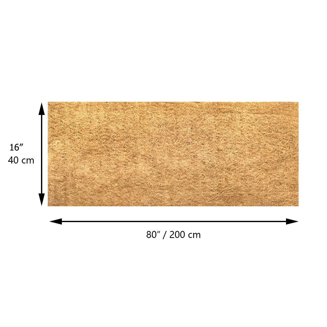 16X80 Inch Natural Coconut Coir Liner Sheets Coco Fiber Roll Coco Mat gallery