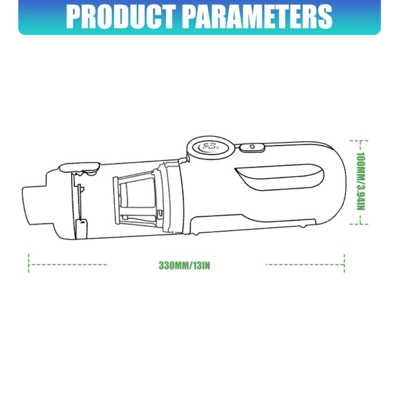 Cordless Car Vacuum Cleaner Multifunctional 11000PA Suction And Blowing Cleaner gallery