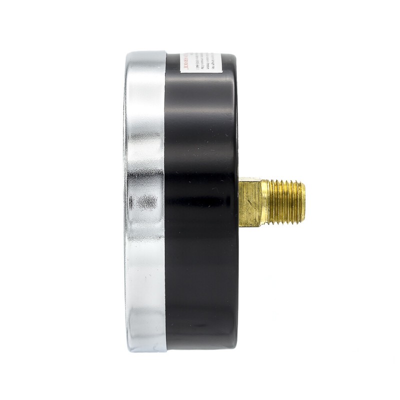 Dry Center Back Mount Pressure Gauge with 3.5" Dial, 0-100 PSI, 1/4" Male NPT gallery