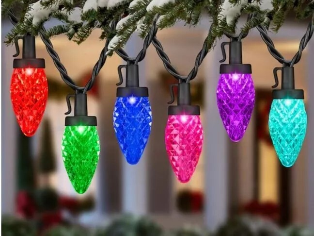 Gemmy Lightshow 24 Light 23 ft C9 Color Motion Multicolor LED Lights gallery