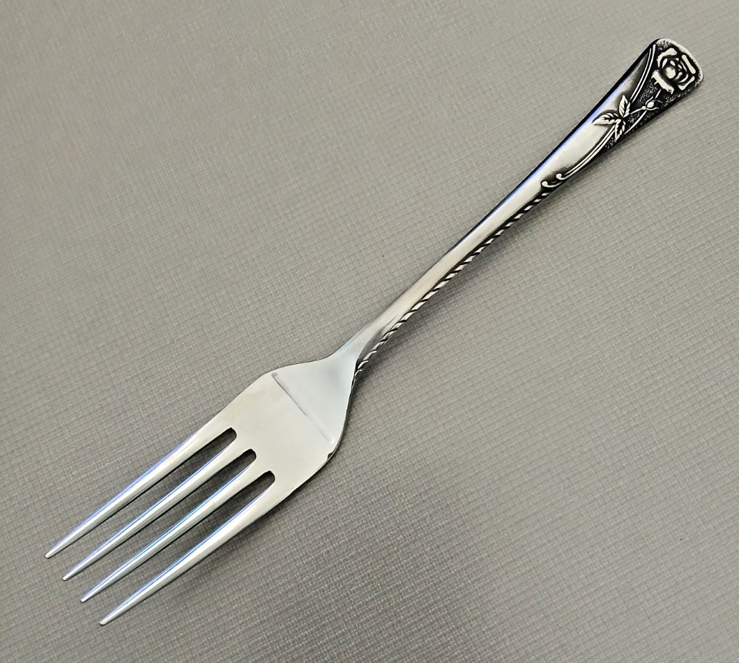 Noritake 18-8 Stainless Japan ROSETTA DINNER FORK 7 1/4" Flatware Silverware gallery