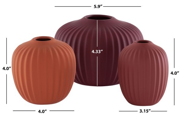 Safavieh JACIE CERAMIC VASE, Reduced Price 2172789931 RDC4000C-SET3 gallery