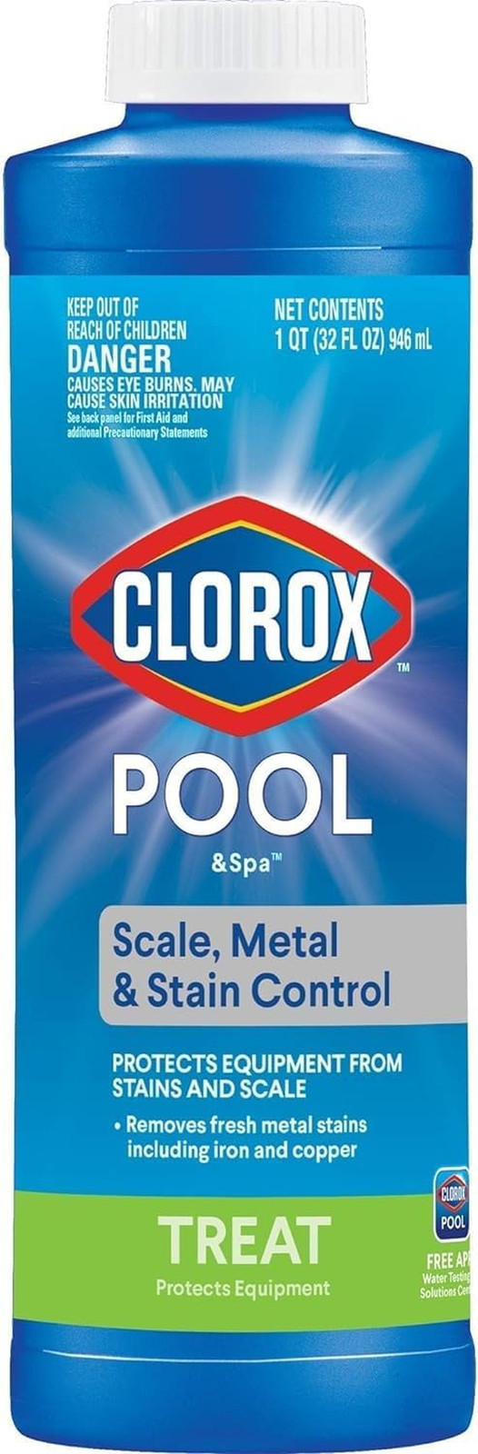 Clorox® Pool&Spa™ Swimming Pool Scale, Metal & Stain Control, Prevents Metal Sta gallery