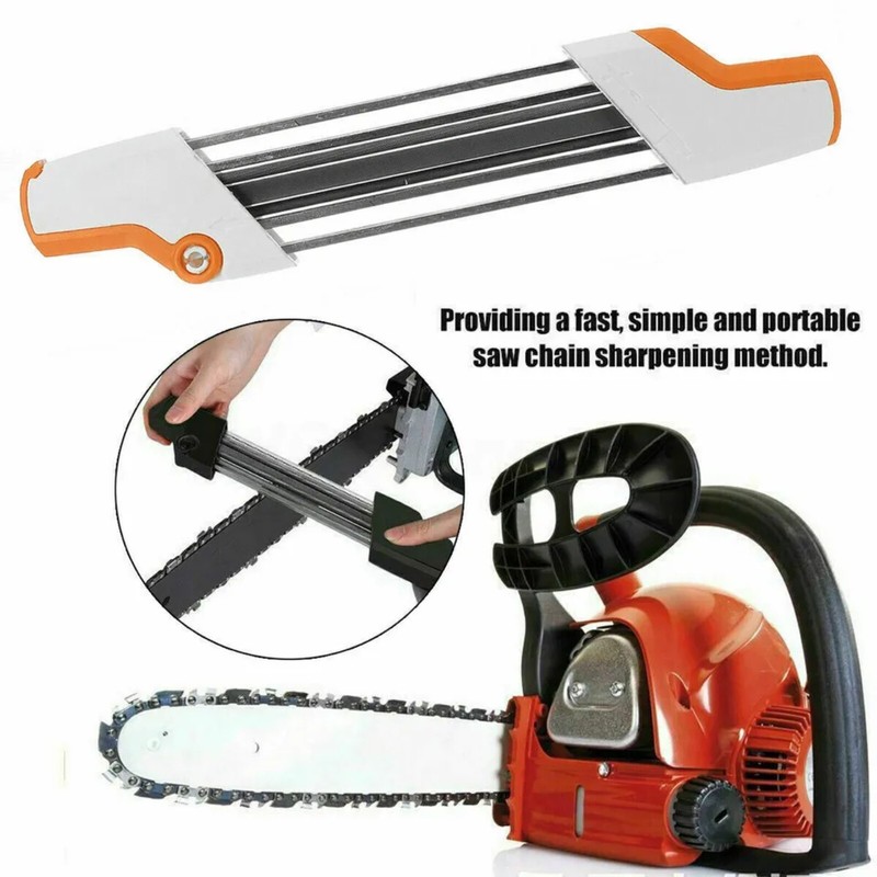 2 IN 1 Chainsaw Teeth Quick Sharpener For Stihl 3/8'' Chain 5/32'' 7/32'' 3/16'' gallery