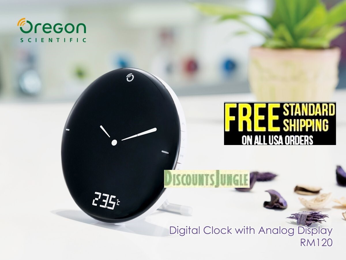Oregon Scientific RM120A Radio Control Time & Weather Digital Alarm Clock,,NEW,, gallery